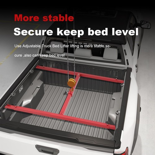 800LB Adjustable Truck Bed Lifter Box Lift For Pickups Trucks Powder Coated New