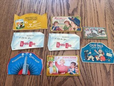 Lot Of 8 Vintage Sewing Needles Packs Used Advertising