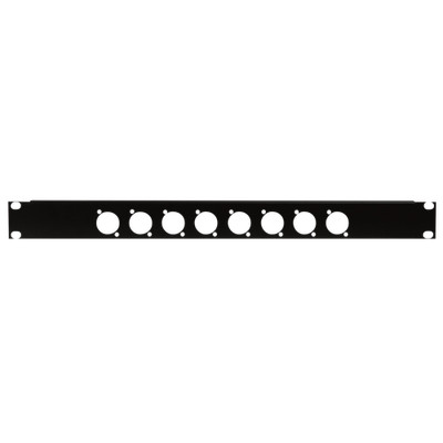 Showgear 19 Zoll Connector Panel 1HE für 8 XLR-Anschlüsse