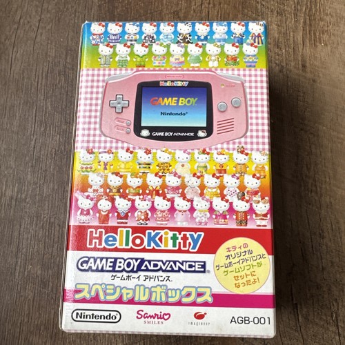 Nintendo Gameboy Advance GBA Hello Kitty Rosa Caja Especial LE Probada Importación de Japón - Imagen 22 de 22