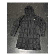The North Face Women's Black Quilted Hooded Long Puffer Coat Size S