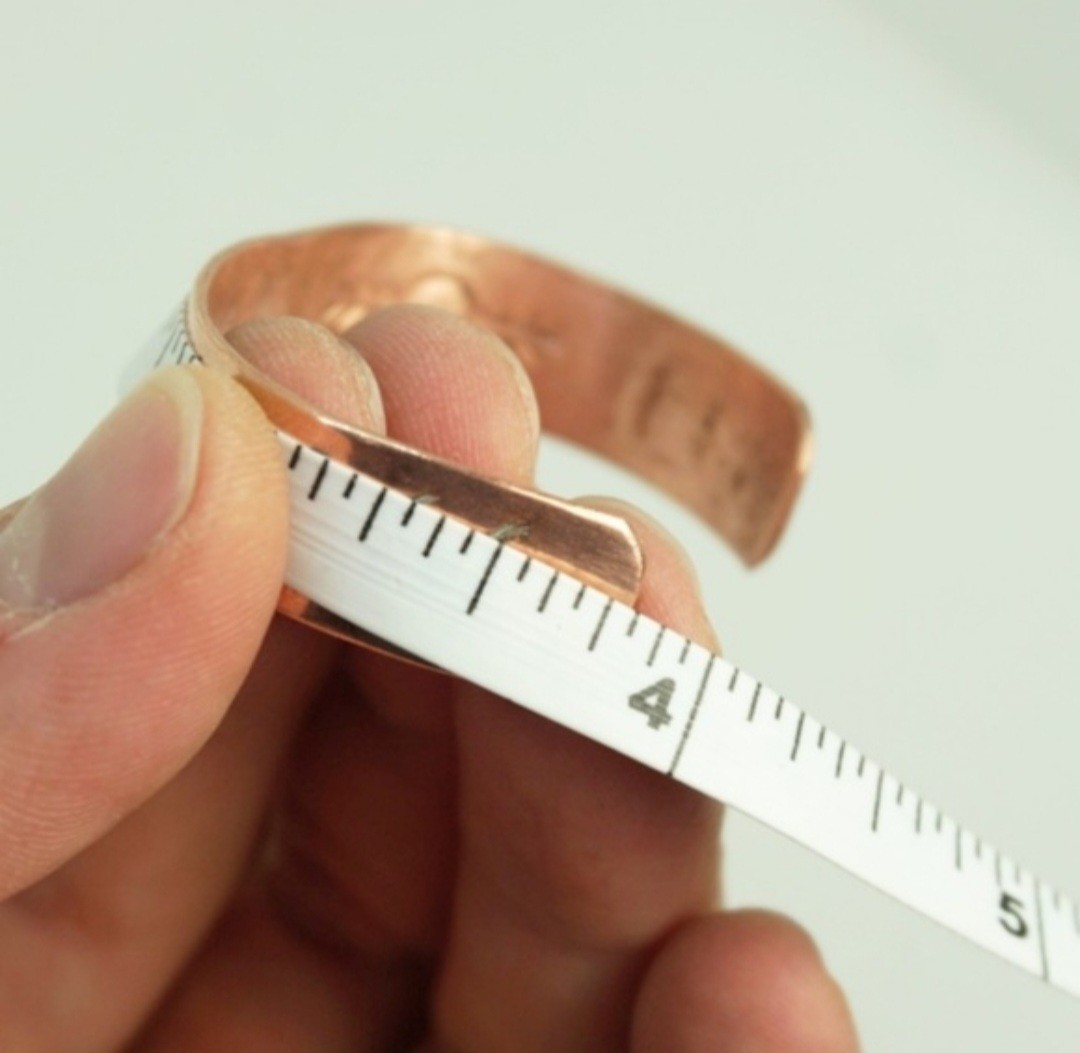 Solid Copper Native American Childs Cuff Bracelet… - image 7