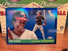 2025 Topps Chrome Platinum Rod Carew Blue Prism #347