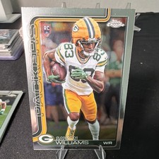 Topps Chrome Rookie 2025 Savion Williams #340 Green Bay Packers NFL Card. rookie card picture