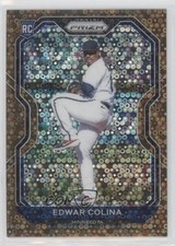 2021 Panini Prizm Bronze Donut Circle Prizm 10/40 Edwar Colina #51 08jk