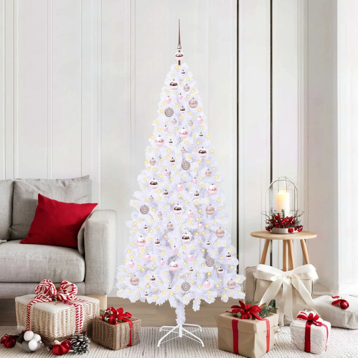 Mini albero di Natale a LED 10 x 5 x 5 cm - Decorazione da tavolo, decorazione per la casa e regalo di Natale | Leroy Merlin
