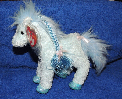 Original Ty Beanie Baby CHARMING Einhorn mit Tag Vitrinenstück