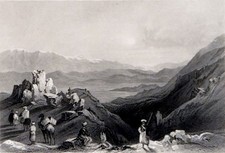 DJEBEL SHEICH AND MOUNT HERMON 1838 William Henry Bartlett * R. Dawson ENGRAVING