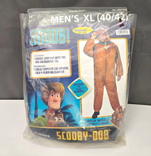 Rubie's Scooby-Doo Hooded Jumpsuit Costume Men's XL 40/42 Brown Polyester