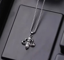 Vintage Cross Pendant Necklace, Unisex, Versatile, Simple, Hip-Hop, Men, Women