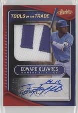 2022 Panini Absolute Spectrum Red 44/50 Edward Olivares #TTJS-ED Auto 10qk