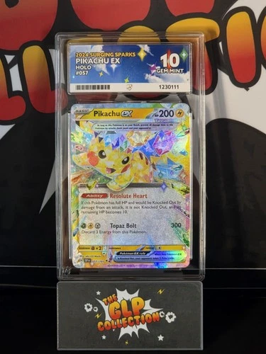 Pikachu EX SSP EN 057/191 Double Rare ACE GEM MINT 10