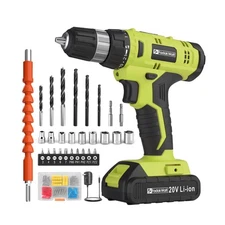 FADAKWALT Cordless Drill Set, 20V Electric Power Drill with Battery And Charg...