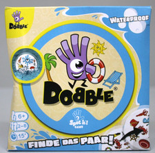 Zygomatic, Dobble Waterproof, Eco-Sleeves,Familienspiel, Kartenspiel, 2-8Spieler
