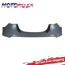 Direct Replace Rear Bumper Cover For 2013-2018 Ford Fusion W/ Park Asist Primed