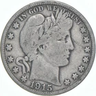 1915-D Barber Half Dollar Average Circ 90% Silver *2511