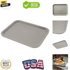 Café Standard Cafeteria / Fast Food Tray, 10" x 14", Gray