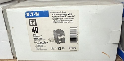 #ad Eaton GFTCB240 Ground Fault GFCI Circuit Breaker 40 Amp 120 240v 2P $60.00