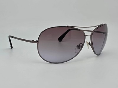 Diane Von Furstenberg DVF111S Gunmetal Frame Brown Lens Aviator Sunglasses 63mm