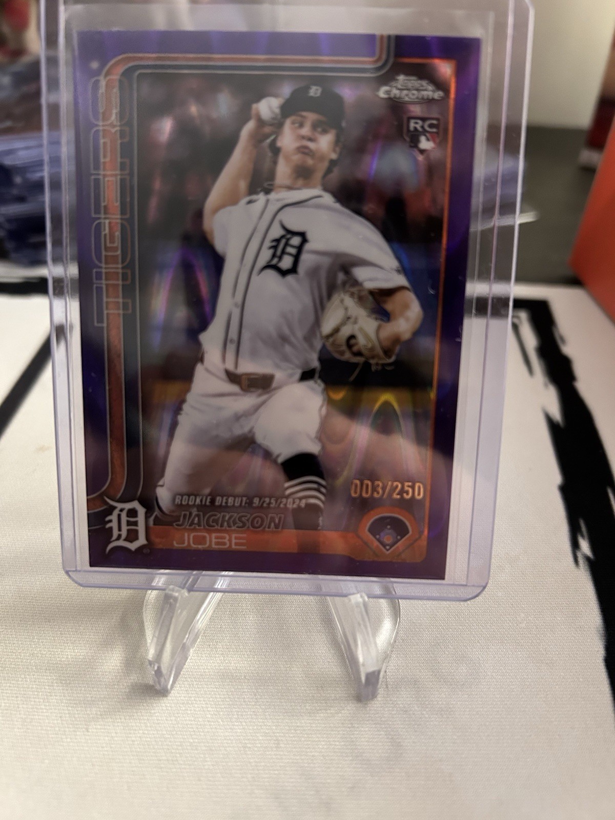 2025 Topps Chrome - Jackson Jobe #249 Purple /250