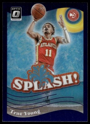 2023-24 Donruss Optic #1 Trae Young Splash Purple Atlanta Hawks