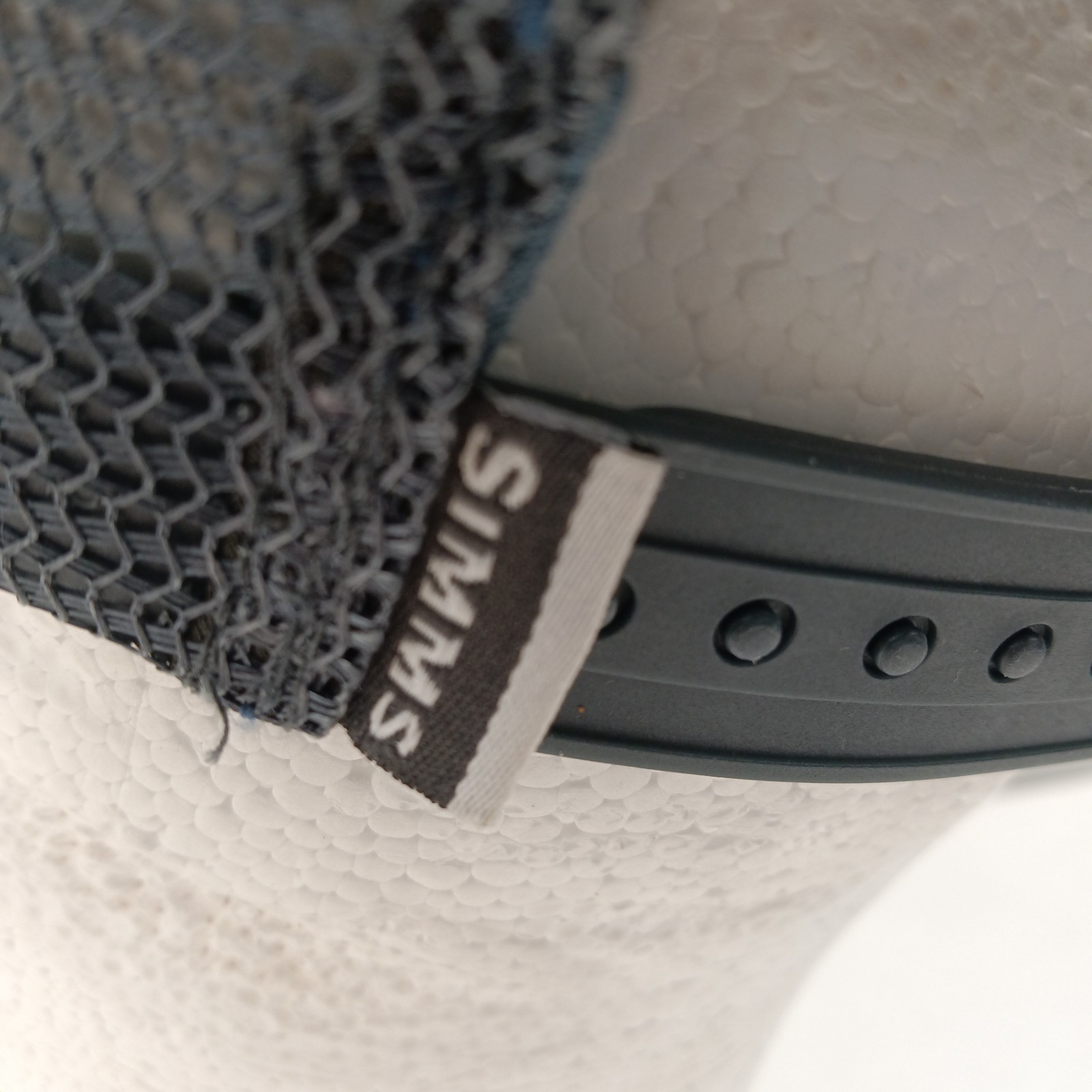 Simms Hat Patch Trucker Black Mesh Snapback Cap F… - image 7