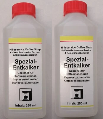 HILLESERVICE Entkalker 250ml für De`longhi Kaffeevollautomaten Delonghi Flasche a 250ml