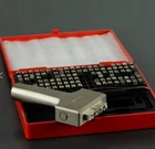 Young Bros Stamp Works 3/32" Steel Set Marking Kit + Holder  112 pcs MADE IN USA