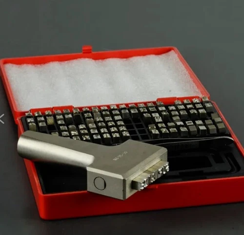 Young Bros Stamp Works 1/8" Steel Set Marking Kit + Holder  112 pcs MADE IN USA