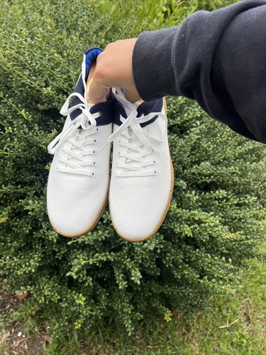 NEW Bruno Mark White Mesh Lace Up Sneakers Shoes Men Size 10 - Picture 8 of 13