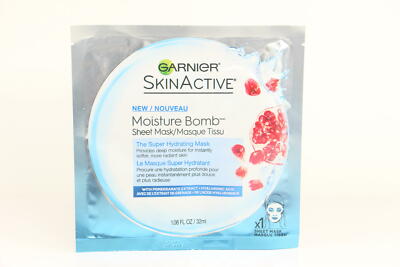 22 PACK Garnier SkinActive Super Hydrating Sheet Mask, Hydrating, 1.08 Oz U58C