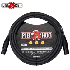 Pig Hog PHMH10GR Hex Series 10FT Grey Microphone Cable XLR F - XLR M