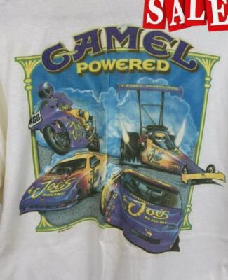 Camel Powered Smokin Joe Racing Single Stitch Cigarette T-Shirt