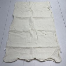 Ivory Waffle Knit Zipper Crib Mattress Sheet 25x40 In New