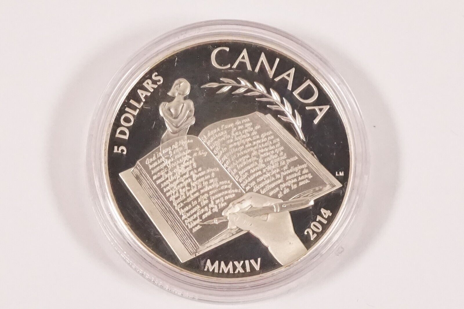 2014 Canada ALICE MUNRO 5 Dollars .9999 Proof Silver Coin #NUC-347