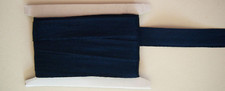 10 Yards Vintage Hug Snug Navy 2 Seam Binding 9/16" Woven Ribbon S-88