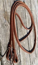 Harness leather Western split reins 8 ft X 1/2” Amish made in USA