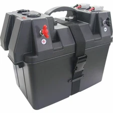 Portable Power Battery Box Deep Cycle AGM Boat Marine Box with USB Cig Socket