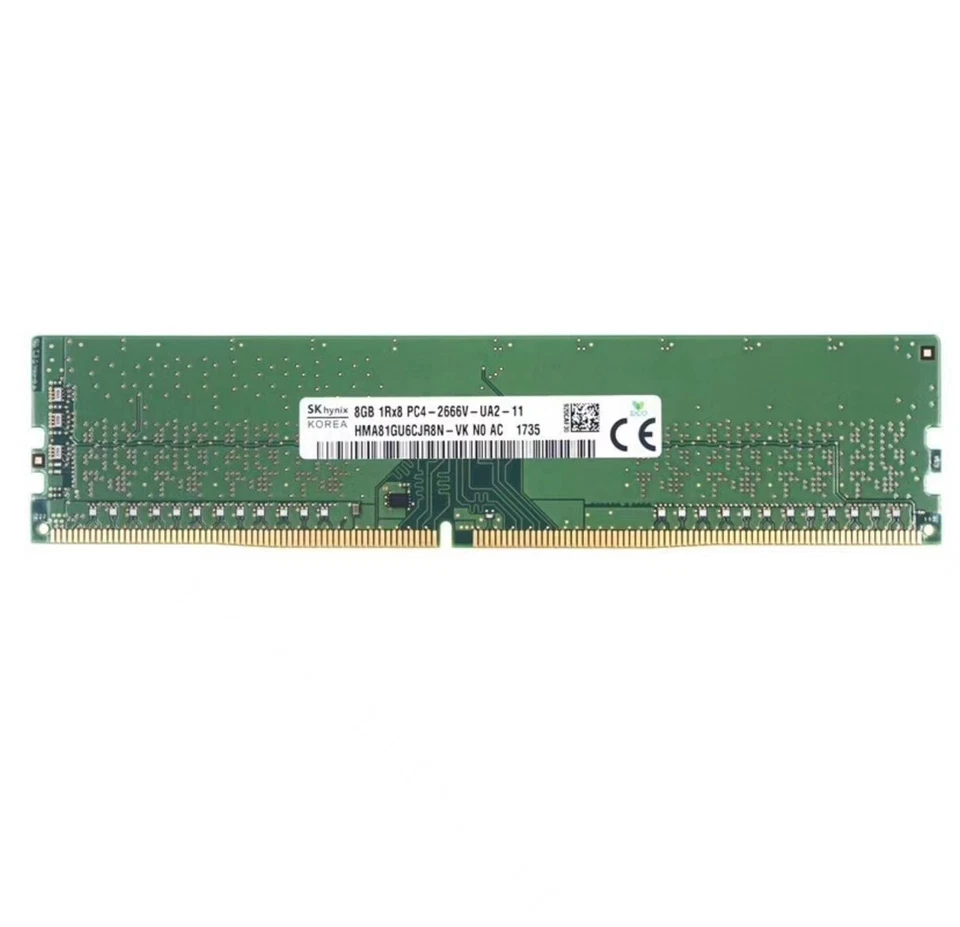 Hynix 32GB (4X8GB) DDR4 2666MHz PC4-21300 1RX8 UDIMM Memory Ram HMA81GU6CJR8N-VK - Image 3 of 4