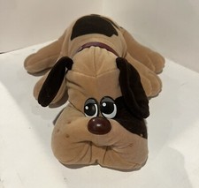 Pound Puppies Vintage Tonka 1985 19" Lg Puppy Dog Plush Short Ears Spots Collar