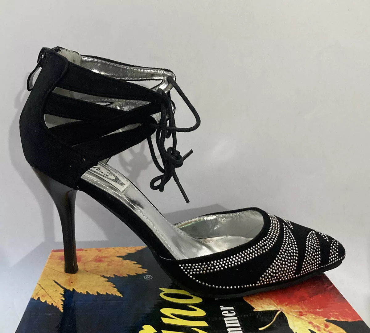 Italina By Summer Rio Womens Lace Pump Shoes Black Size 7.5 M eBay