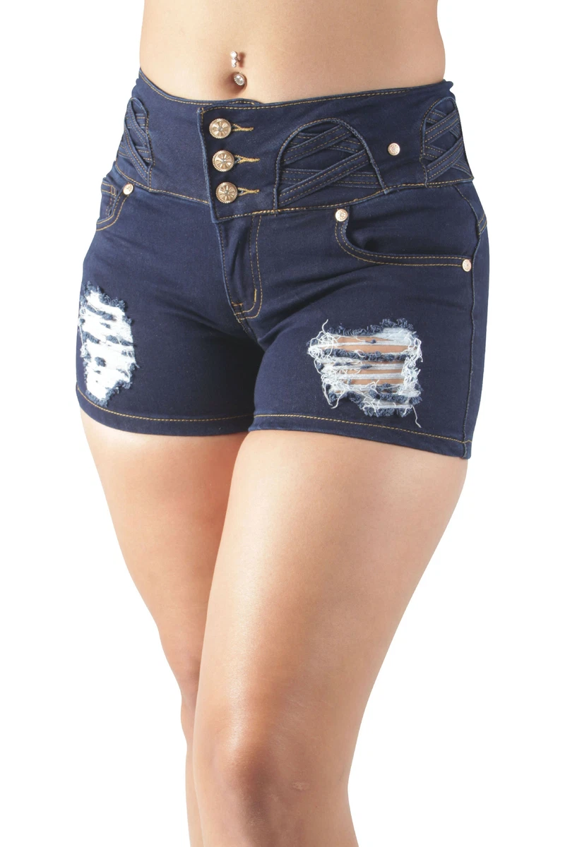 Booty lift jean shorts sales