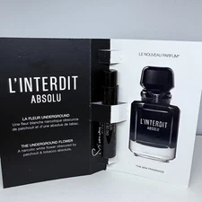 Givenchy L'interdit Absolu Eau De Parfum Intense Sample Spray 1ml/.03oz New