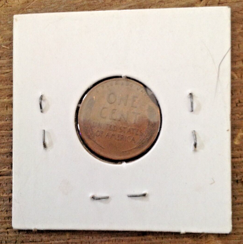 1945 Error Lincoln Cent Penny Clipped Planchet War Time Era No Mint Mark Nice #1 - Picture 2 of 10