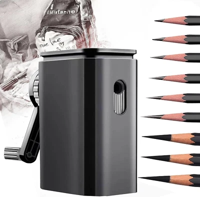 MZSX Schreibtisch-Anspitzer, Dosenspitzer Einfachspitzer, 9 Gears Adjustable, Ge