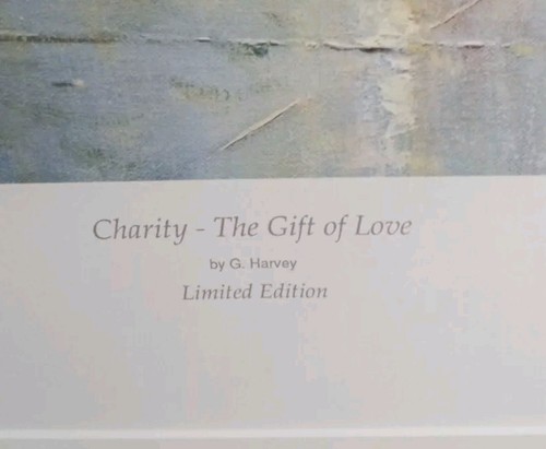 G Harvey "Charity - The Gift of Love" Lithograph Signed Special #2971 Framed COA - Picture 4 of 6