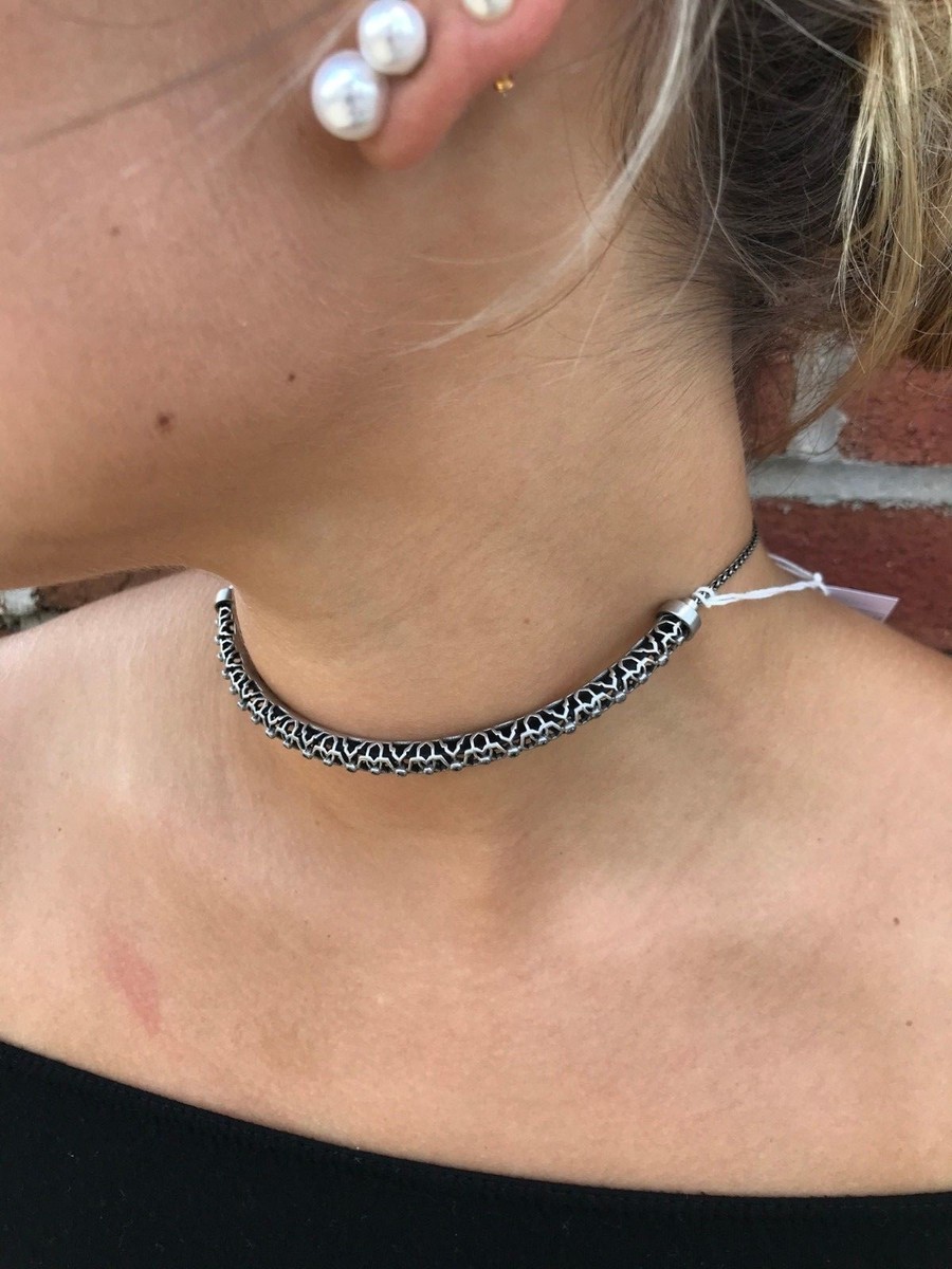 💖🌟NWT Kendra Scott Lucy Necklace in Antique Silver Metal 🌟💖 View 3