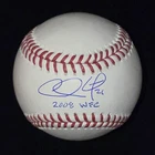 Chase Utley Signed ROML Baseball Fanatics MLB COA Inscribed “2008 WFC” Phillies