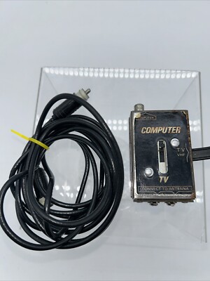 Vintage Commodore 904778-01 Switch Box Antenna or Computer to TV VHF Genuine OEM