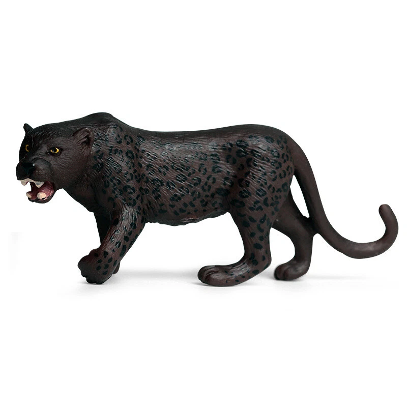Black Panther Animals Figures Realistic Wildlife Creatures Figurines Toy for Kid